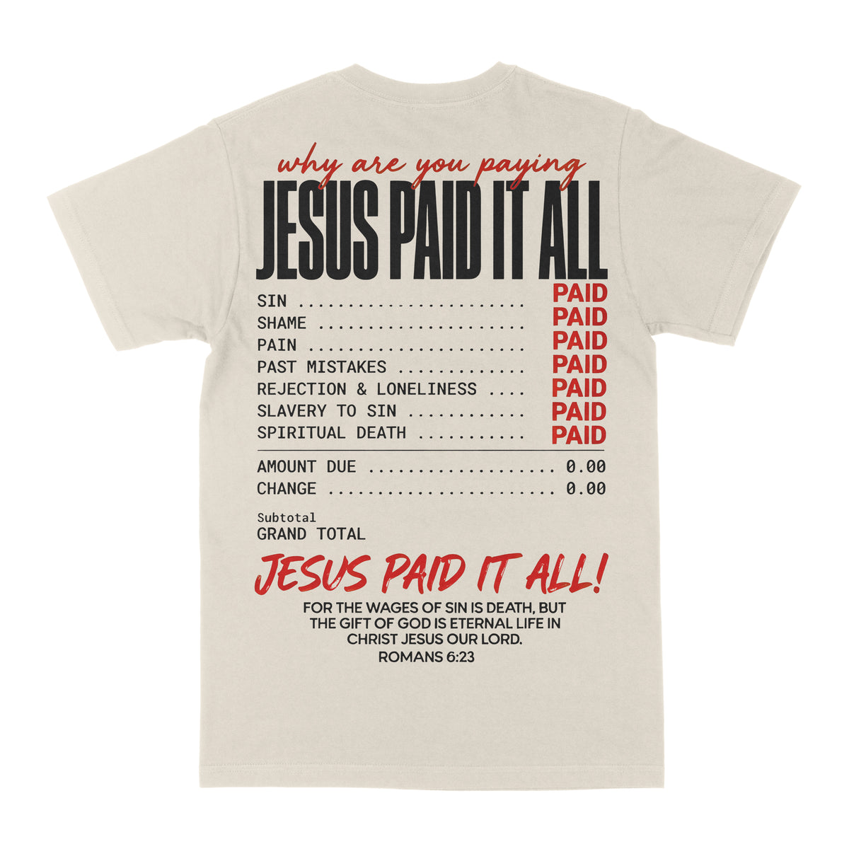 Jesus Paid It All Graphic Tee